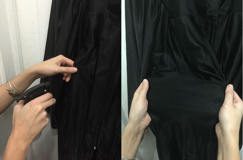 Làm thế nào để loại bỏ vết nhăn trên áo cử nhân