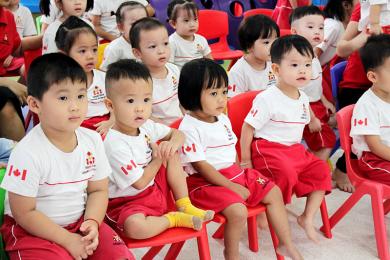 May đồng phục mầm non cao cấp giá tại xưởng