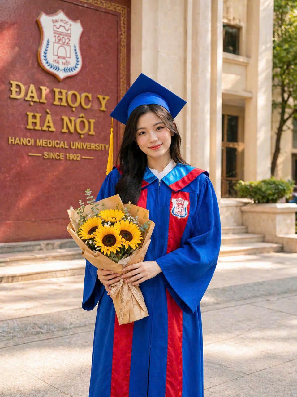 Duyên Hà địa chỉ cho thuê áo cử nhân Đại học Y Hà Nội