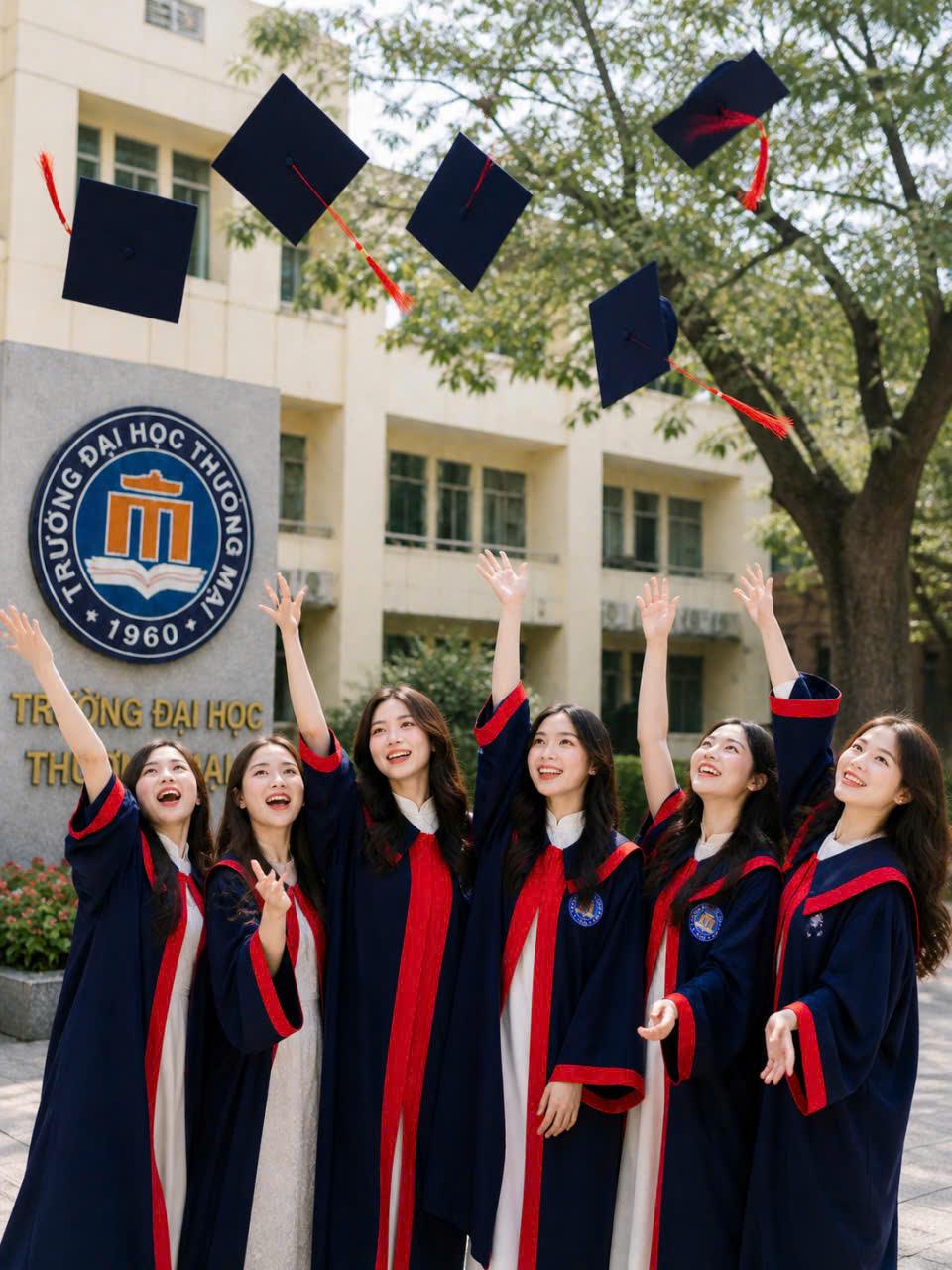 Tuyệt chiêu thuê áo cử nhân TMU giá tốt bạn phải biết