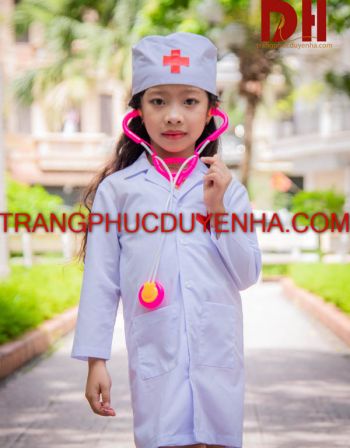 Trang phục y tá – bác sĩ trẻ em dài tay TPPV12