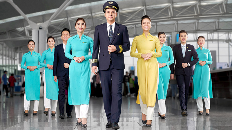 Đồng phục áo dài của Vietnam Airlines