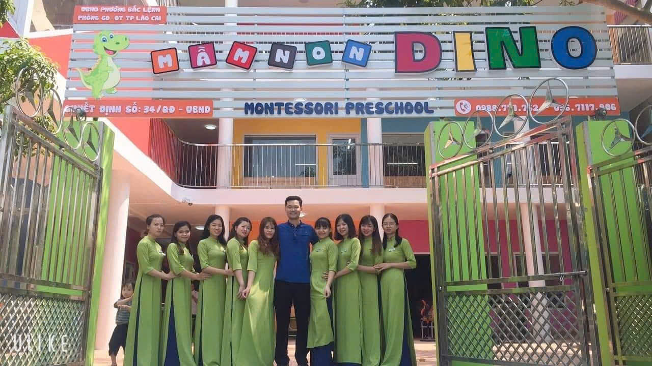 áo dài đồng phục cô giáo