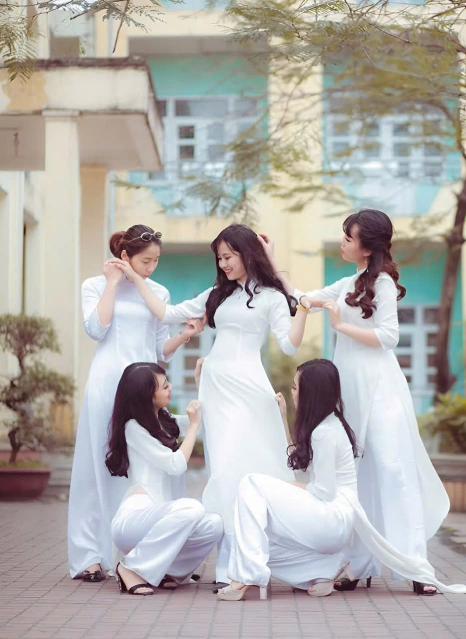 áo dài đồng phục nữ sinh