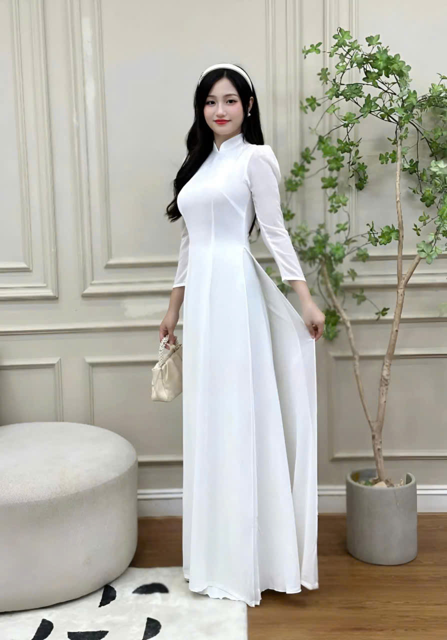 áo dài đồng phục học sinh