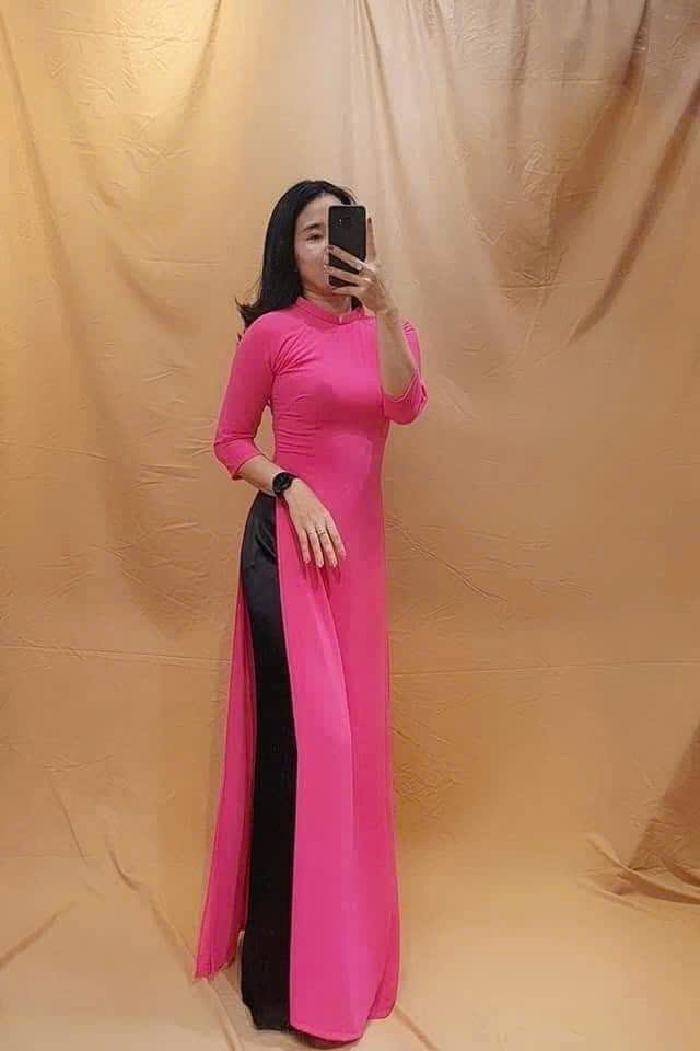 áo dài đồng phục cô giáo