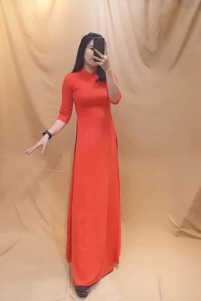 áo dài đồng phục cô giáo