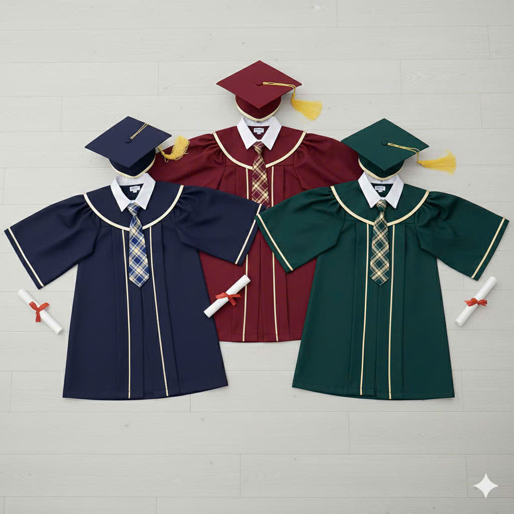 Áo cử nhân mầm non Hàn Quốc