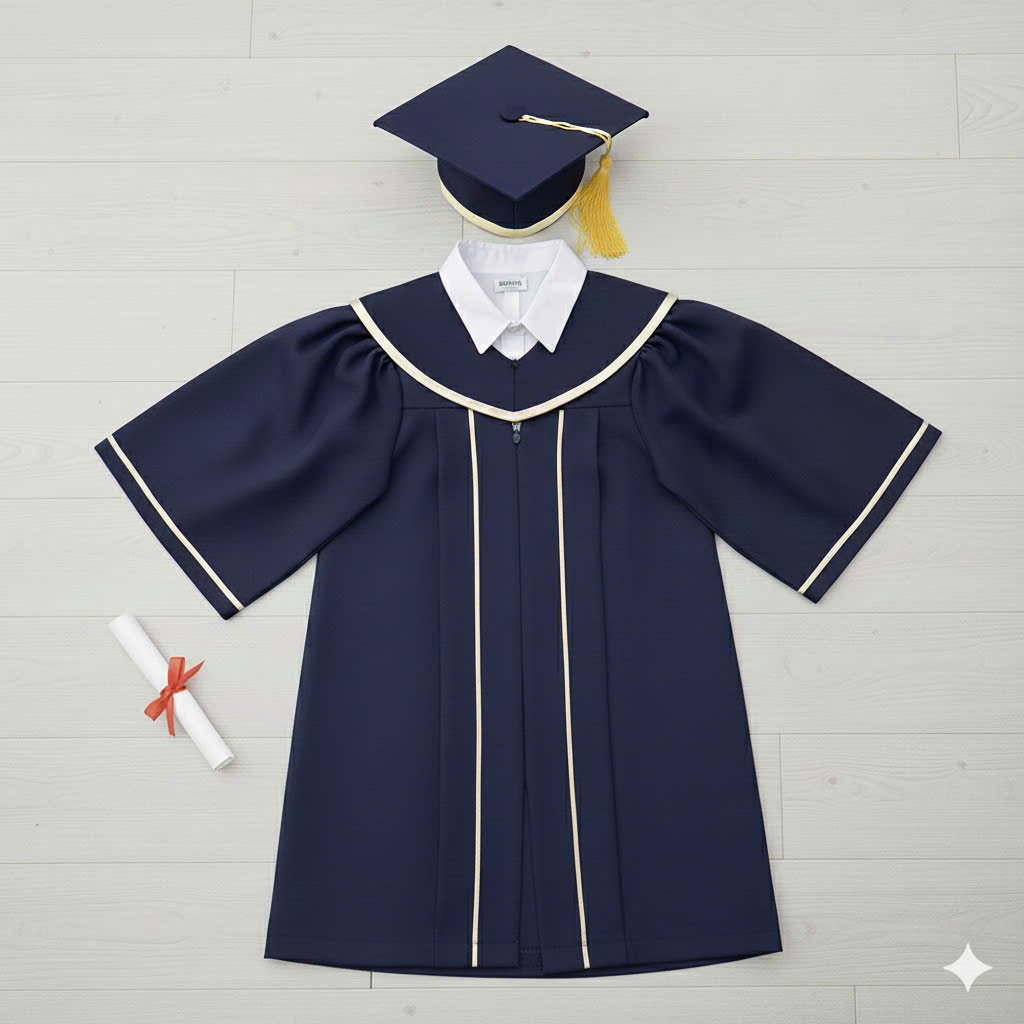 Áo cử nhân mầm non Hàn Quốc