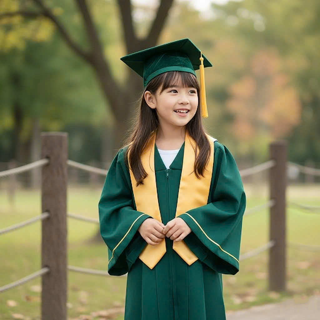 Mẫu áo cử nhân mầm non hot 2026