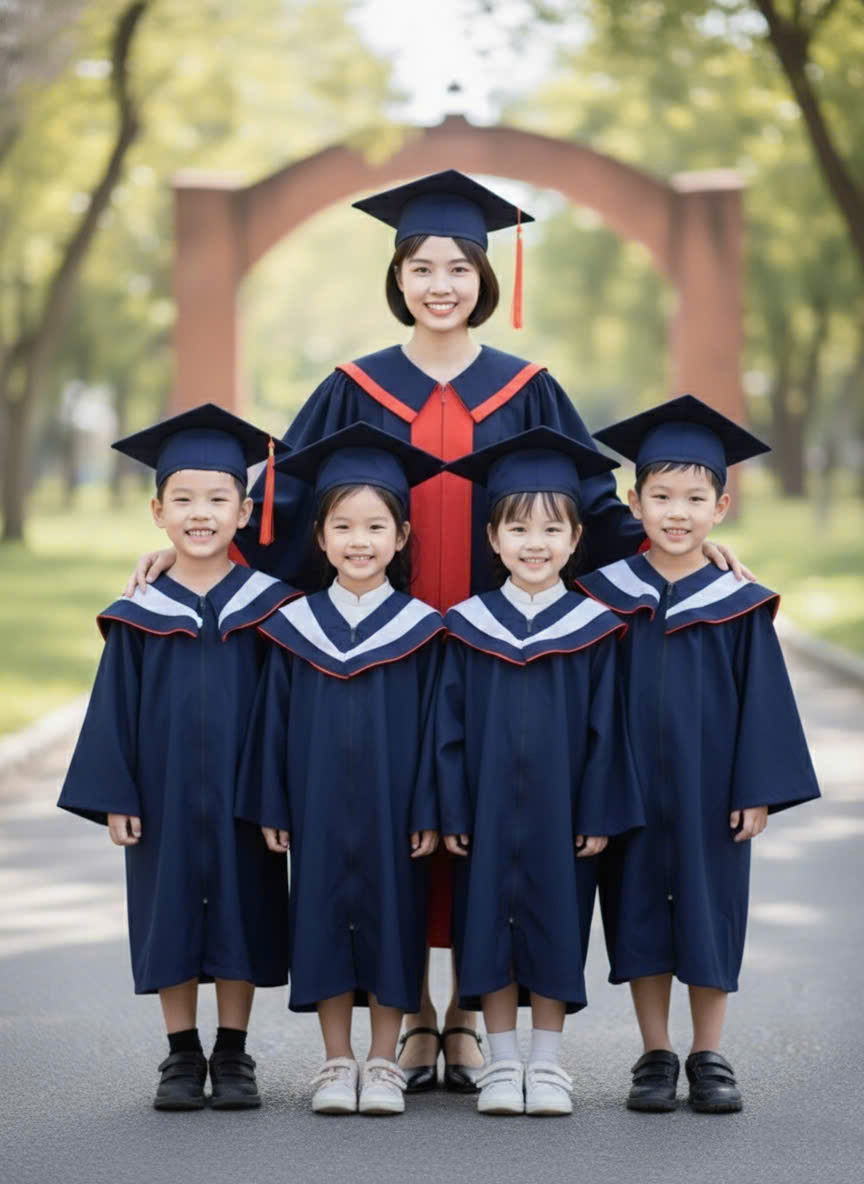 bán và cho thuê áo cử nhân mầm non