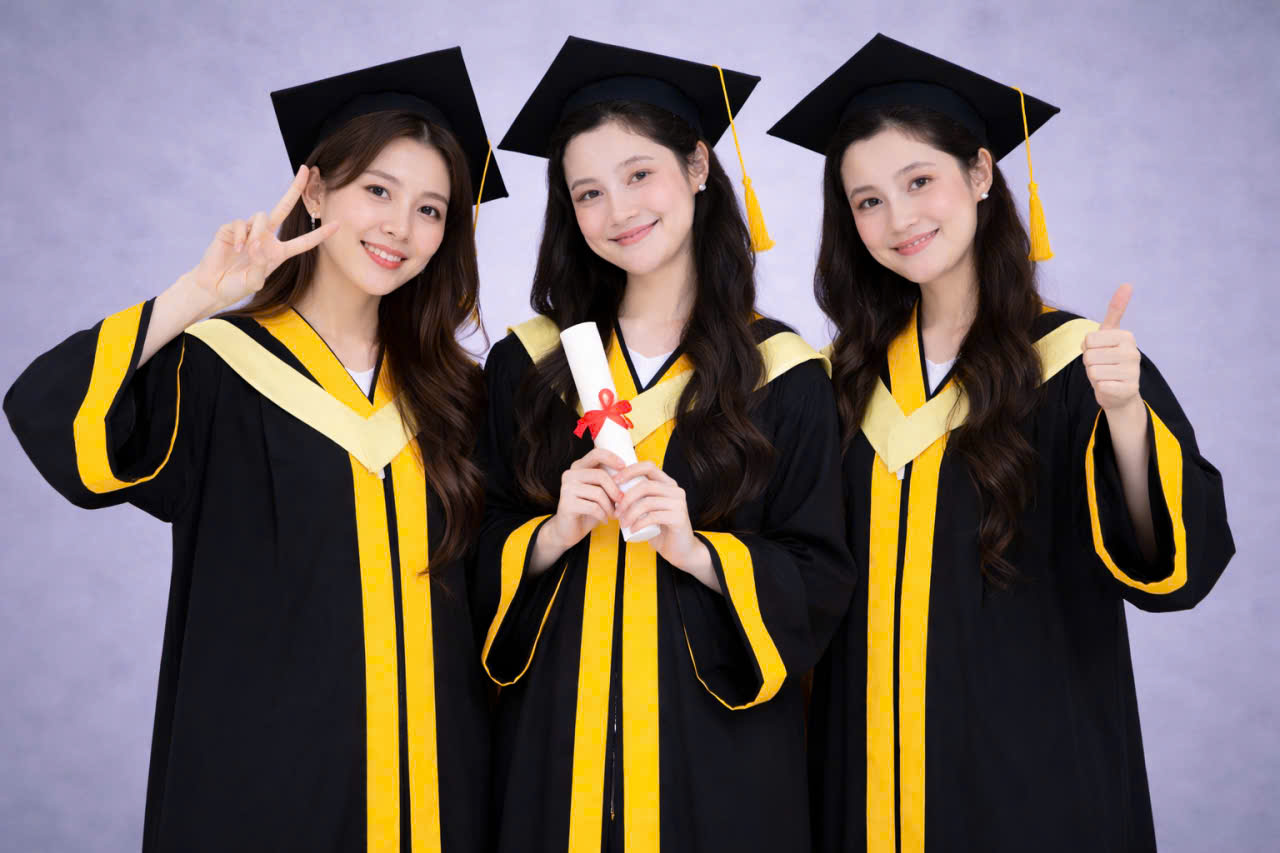 áo cử nhân Học viện Nông nghiệp Việt Nam