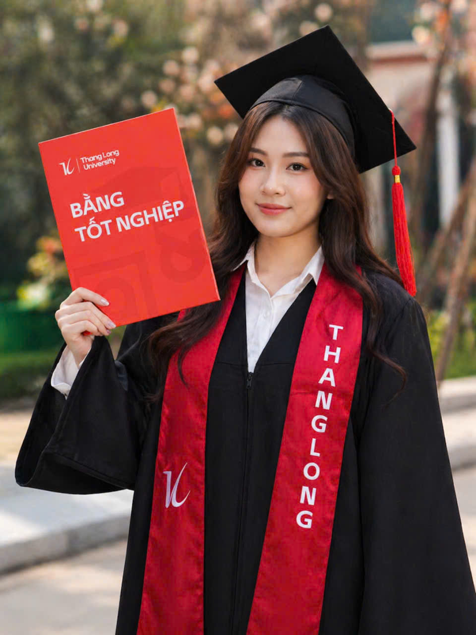 thuê áo cử nhân TLU
