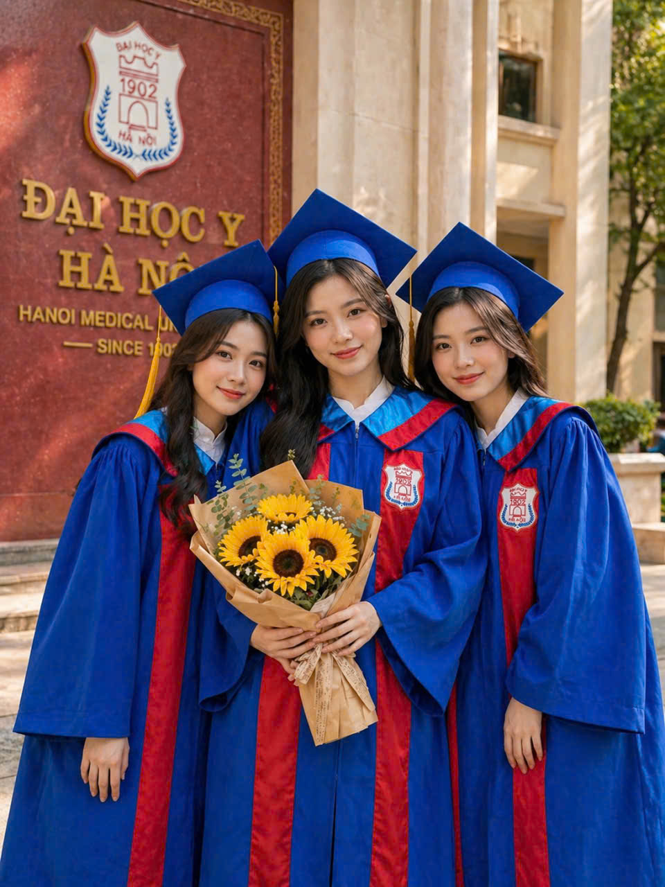 thuê áo cử nhân Đại học Y giá tốt