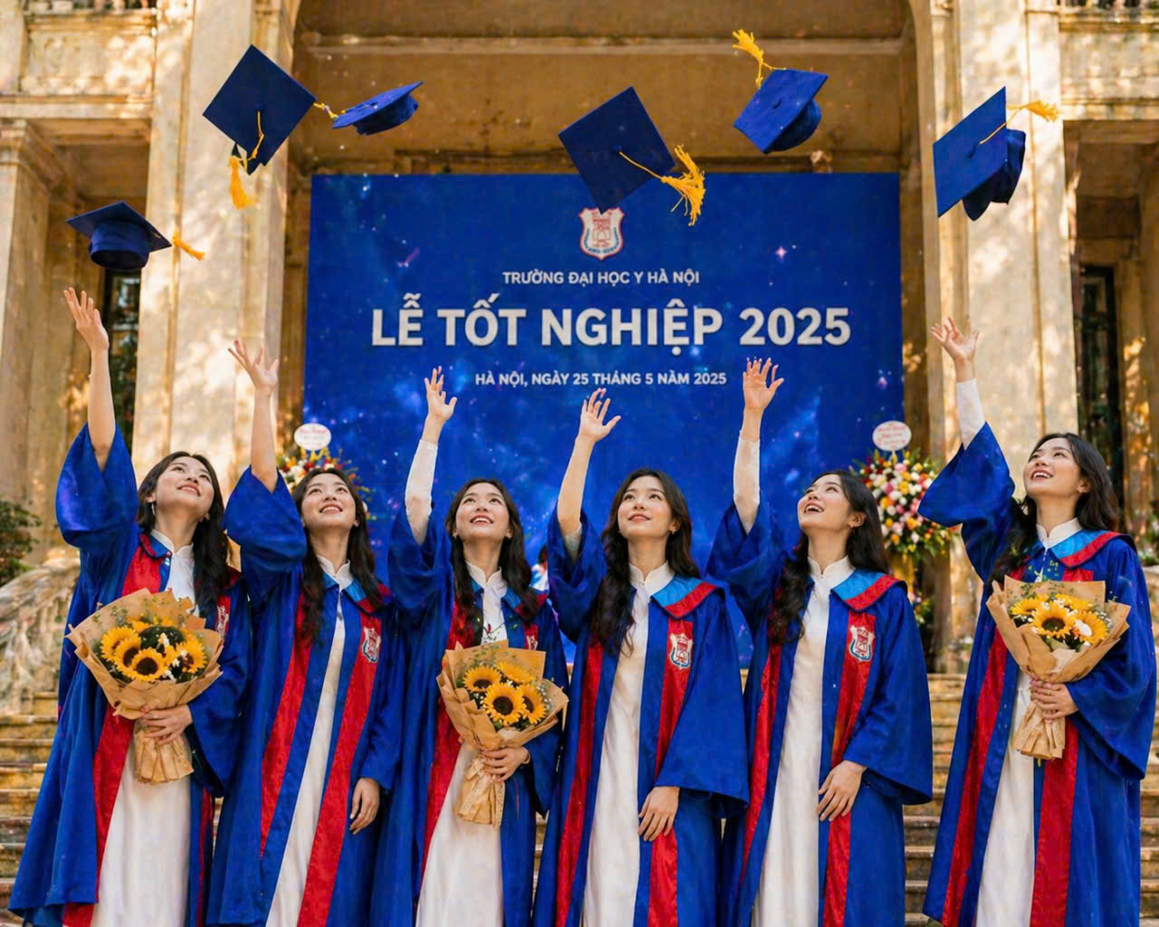 thuê áo cử nhân Đại học Y giá tốt