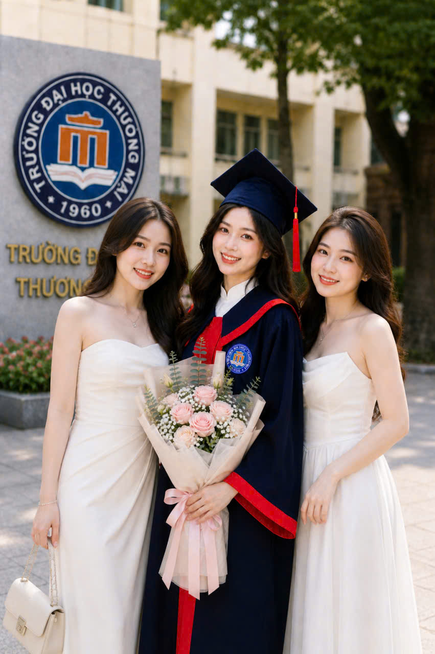 Thuê áo cử nhân TMU