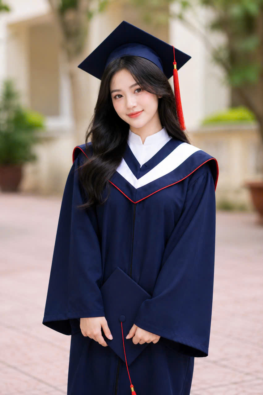 áo cử nhân Đại học Kiến Trúc Hà Nội