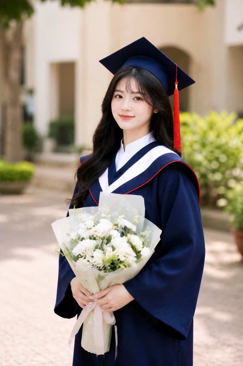 áo cử nhân Đại học Kiến Trúc Hà Nội