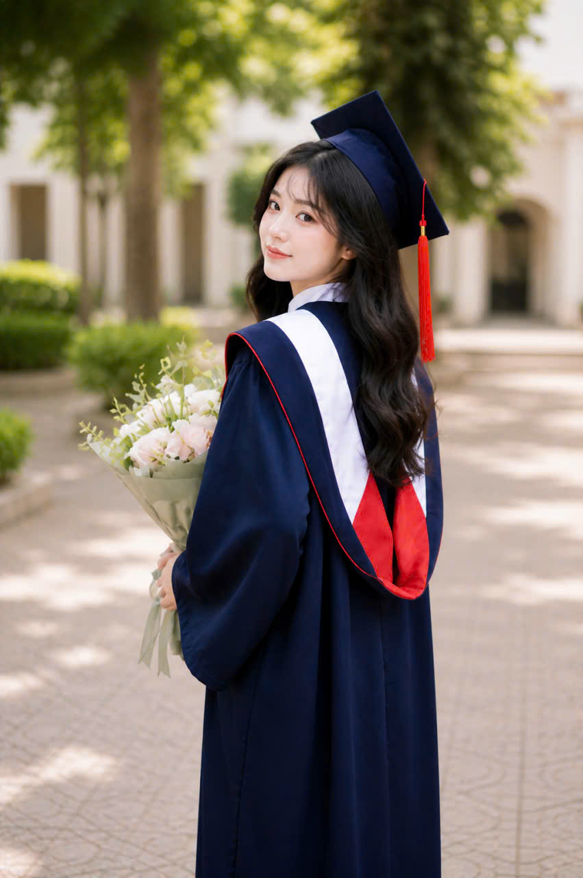 áo cử nhân Đại học Kiến Trúc Hà Nội