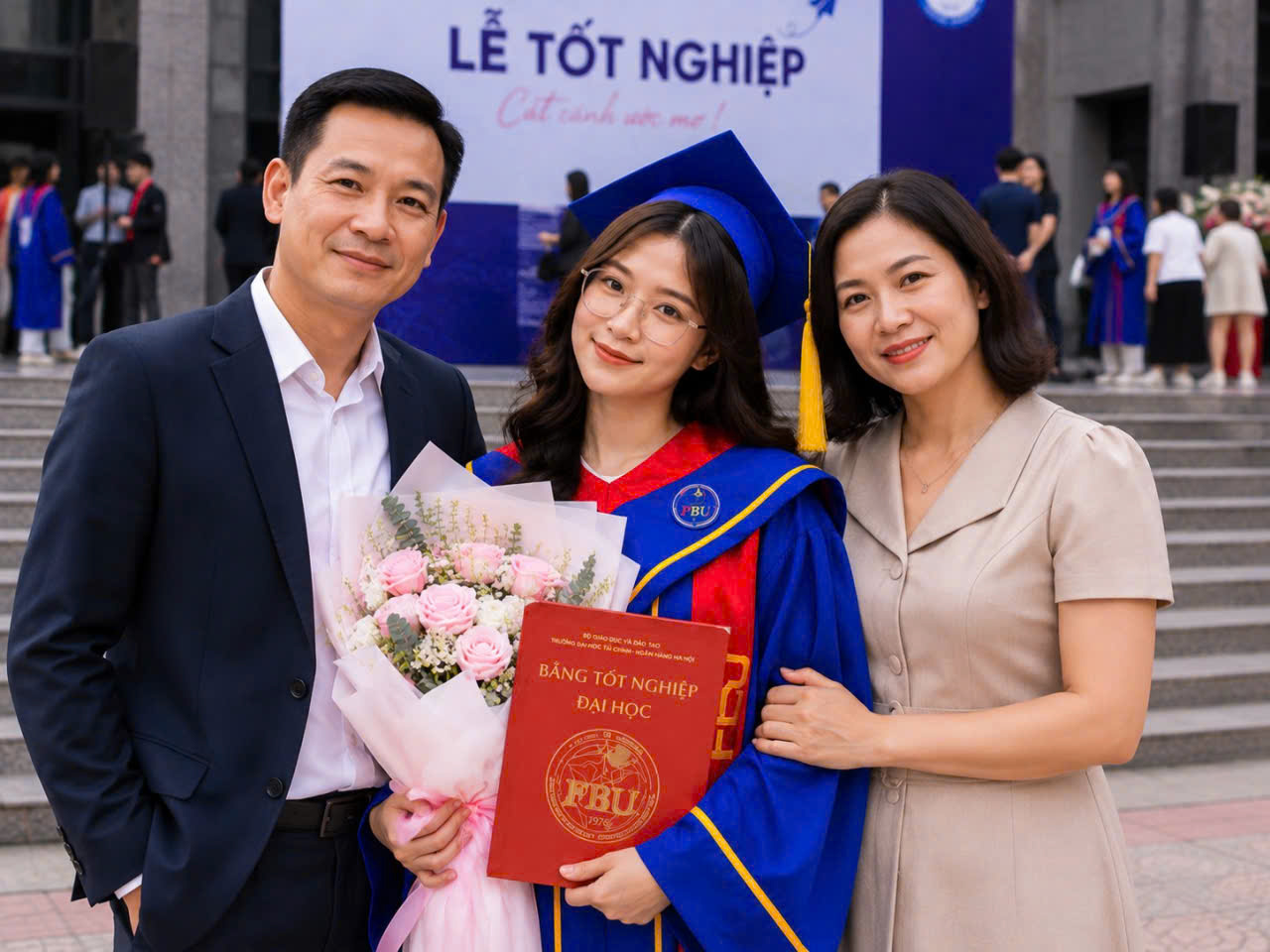 Thuê áo tốt nghiệp FBU giá tốt