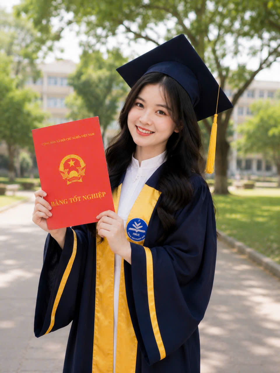 thuê áo cử nhân HNUE